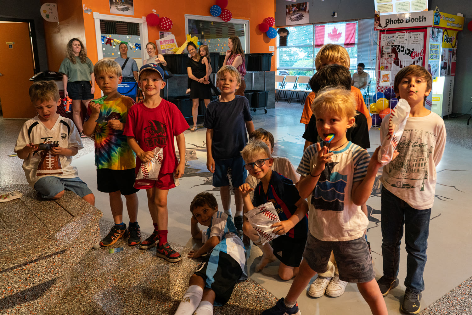 Friends enjoying laser tag and games at Laserdome Plus in North Vancouver